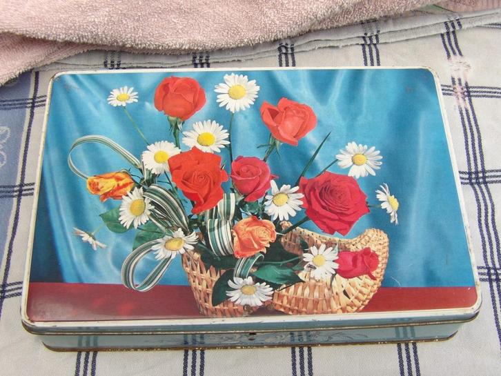 oud blik/ voorraadblik/Jacques chocolade bewaardoos, Verzamelen, Blikken, Gebruikt, Overige, Overige merken, Ophalen of Verzenden