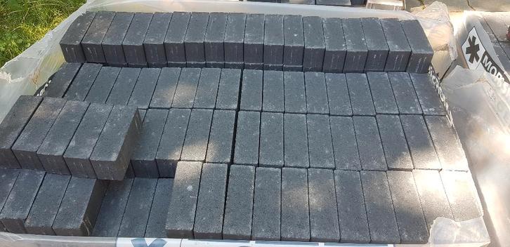 Dikformaat waaltjes Antraciet en Oker te koop, Tuin en Terras, Tegels en Klinkers, Nieuw, Overige typen, Beton, 5 tot 10 m², Ophalen