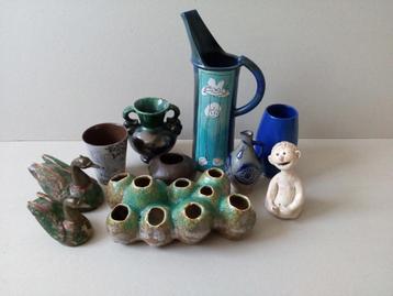 Vintage vaasjes/eendjes enz. Prijs per stuk vanaf beschikbaar voor biedingen