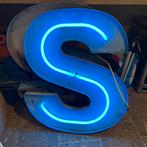 Vintage neon reclameletters, 80cm hoog, zie omschrijving, Ophalen, Gebruikt