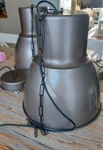 2 Ikea Industriële Hektar Lampen 47cm Hanglampen grijs/taupe, Huis en Inrichting, Lampen | Hanglampen, Ophalen, Zo goed als nieuw