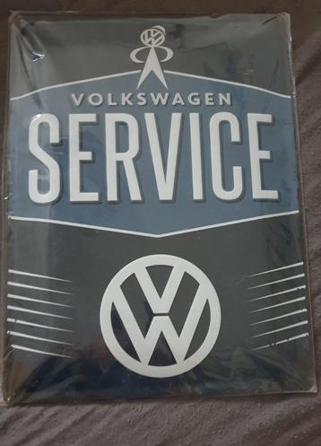 reclamebord metaal vw volkswagen service nostalgic art beschikbaar voor biedingen