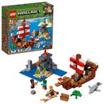 LEGO Minecraft Avontuur op Piratenschip - 21152, Ophalen of Verzenden, Zo goed als nieuw, Complete set, Lego