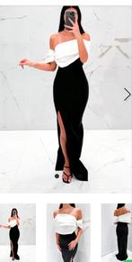 Abiye Avondjurk 1x gedragen, Kleding | Dames, Jurken, Zwart, Maat 42/44 (L), Ophalen of Verzenden, Zo goed als nieuw