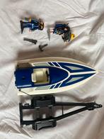 Playmobil politie boot met duikers en aanhanger, Ophalen of Verzenden, Zo goed als nieuw