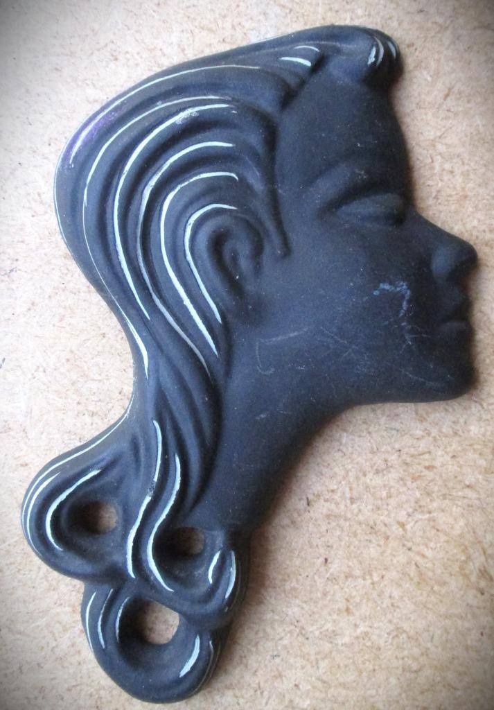 Ancora~Jaren 60 Meisjeshoofd wandversiering~l' Ancora, Antiek en Kunst, Curiosa en Brocante, Ophalen of Verzenden