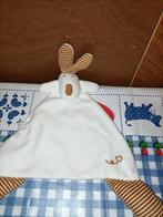 Kruidvat konijn knuffeldoekje wit met bruin, Ophalen of Verzenden, Zo goed als nieuw, Konijn