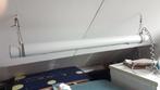 2 tl lampen om op te hangen aan 2 draden.  tl armatuur, Ophalen