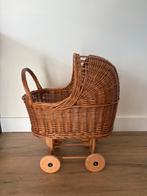 Rieten poppenwagen, Kinderen en Baby's, Speelgoed | Poppen, Ophalen, Gebruikt, Overige typen
