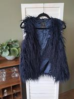 Boho chic vibes – Geisha gilet blauw van nepbont, Geisha, Blauw, Maat 42/44 (L), Ophalen of Verzenden