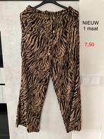 Nieuwe broek met zebraprint - Maat One Size, Ophalen of Verzenden, Nieuw, Maat 38/40 (M), Bruin
