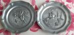 2 tinnen bordjes 95/100, Antiek en Kunst, Curiosa en Brocante, Ophalen of Verzenden