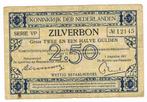 2 1/2 gulden zilverbon 1 augustus 1917, Ophalen of Verzenden, 2½ gulden, Los biljet