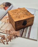 Houten Sieradendoos Handwerk - Rustieke Uitstraling, Ophalen of Verzenden