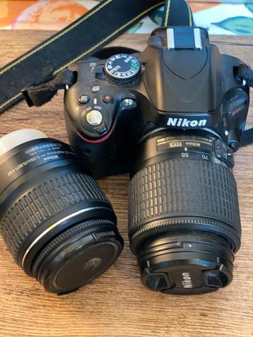 Nikon camera D5100 & 2 lenzen 18-55 55-120 beschikbaar voor biedingen
