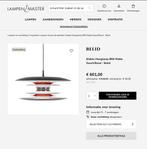 Belid Diablo Hanglamp Ø50 Zwart/Rood Met originele doos, Ophalen of Verzenden, Nieuw, Metaal, Minder dan 50 cm
