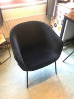 Stoel Woood Sien Velvet Zwart, Ophalen, Zwart, Zo goed als nieuw, Metaal