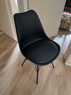 6 eetkamer stoelen, Huis en Inrichting, Stoelen, Ophalen, Kunststof, Gebruikt, Zwart