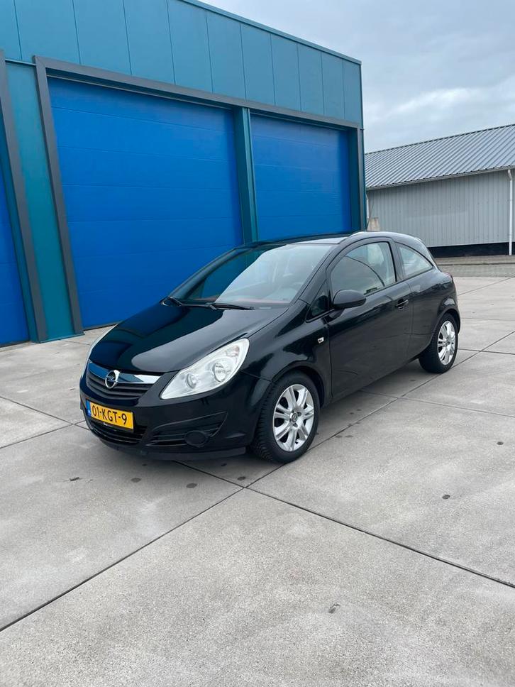 Opel Corsa 1.2 16V 3D 2008 Zwart, Auto's, Opel, Particulier, Corsa, Benzine, C, Hatchback, Handgeschakeld, Geïmporteerd, Zwart
