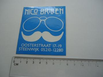 sticker oud Steenwijk NICO BRILLEN vintage winkel oosterstr  beschikbaar voor biedingen