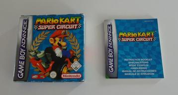 Doosje + Handleiding van Mario Kart Super Circuit beschikbaar voor biedingen