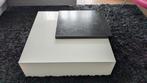 Salontafel hoogglans wit met lade, Huis en Inrichting, Tafels | Salontafels, Ophalen, Gebruikt, 50 tot 100 cm, Minder dan 50 cm