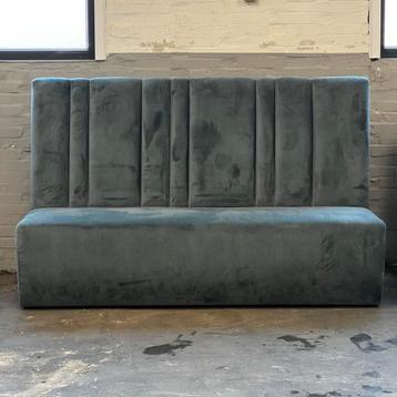 Blauwe Velours Eetkamerbank - 180cm beschikbaar voor biedingen