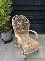 Rotan fauteuil Rohe - Vintage jaren 60-70, Huis en Inrichting, Fauteuils, Ophalen, Gebruikt, Minder dan 75 cm, Vintage