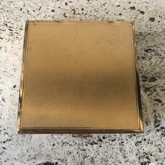 Messing poederdoos merk: Emrich, Sieraden, Tassen en Uiterlijk, Overige Accessoires, Gebruikt, Ophalen of Verzenden