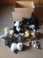 Houten opbergkist met knuffelbeesten, Ophalen, Gebruikt, Overige typen