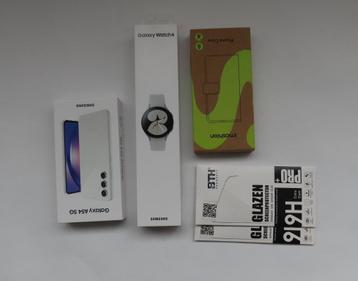 Samsung Galaxy A54 128GB Wit + Samsung Galaxy Watch 4 beschikbaar voor biedingen