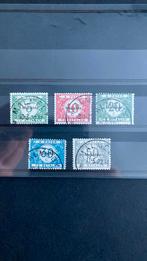 België bezetting 79/83 Malmedy gestempeld/322, Ophalen of Verzenden