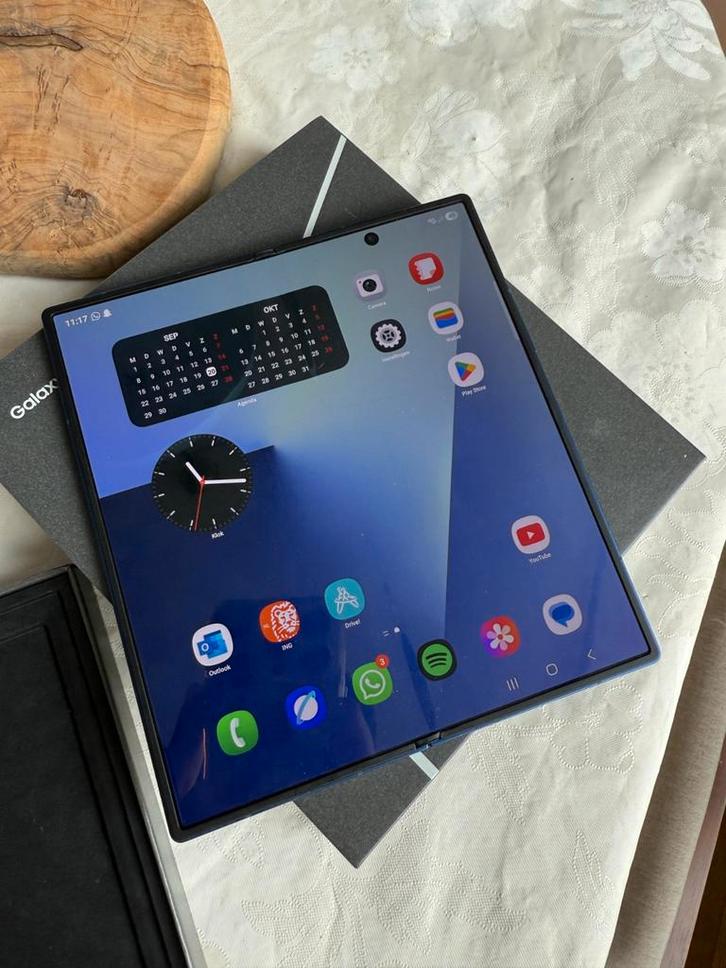 Samsung Galaxy Fold 7 512GB blauw, Telecommunicatie, Mobiele telefoons | Samsung, Zo goed als nieuw, Galaxy Z Fold, 512 GB, Zonder abonnement
