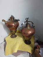 2752) 2 antieke koperen schenk kannen   Samovar hoog 38cm, Antiek en Kunst, Antiek | Koper en Brons, Ophalen of Verzenden