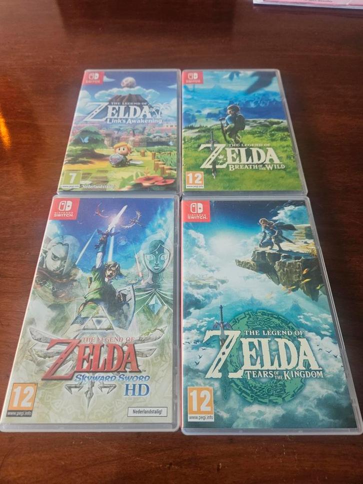 4x Zelda game Nintendo Switch, Spelcomputers en Games, Games | Nintendo Switch, Zo goed als nieuw, Avontuur en Actie, 1 speler