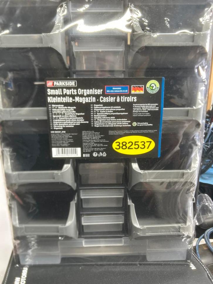 Parkside Kleine Onderdelen Organizer nieuw, Doe-het-zelf en Verbouw, Gereedschapskisten, Nieuw, Ophalen of Verzenden