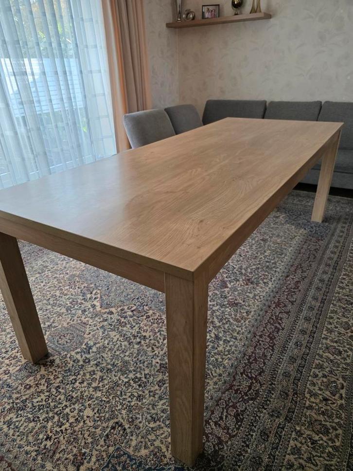 Mooie leenbakker eettafel zgan, Huis en Inrichting, Tafels | Eettafels, Zo goed als nieuw, 50 tot 100 cm, 200 cm of meer, Rechthoekig