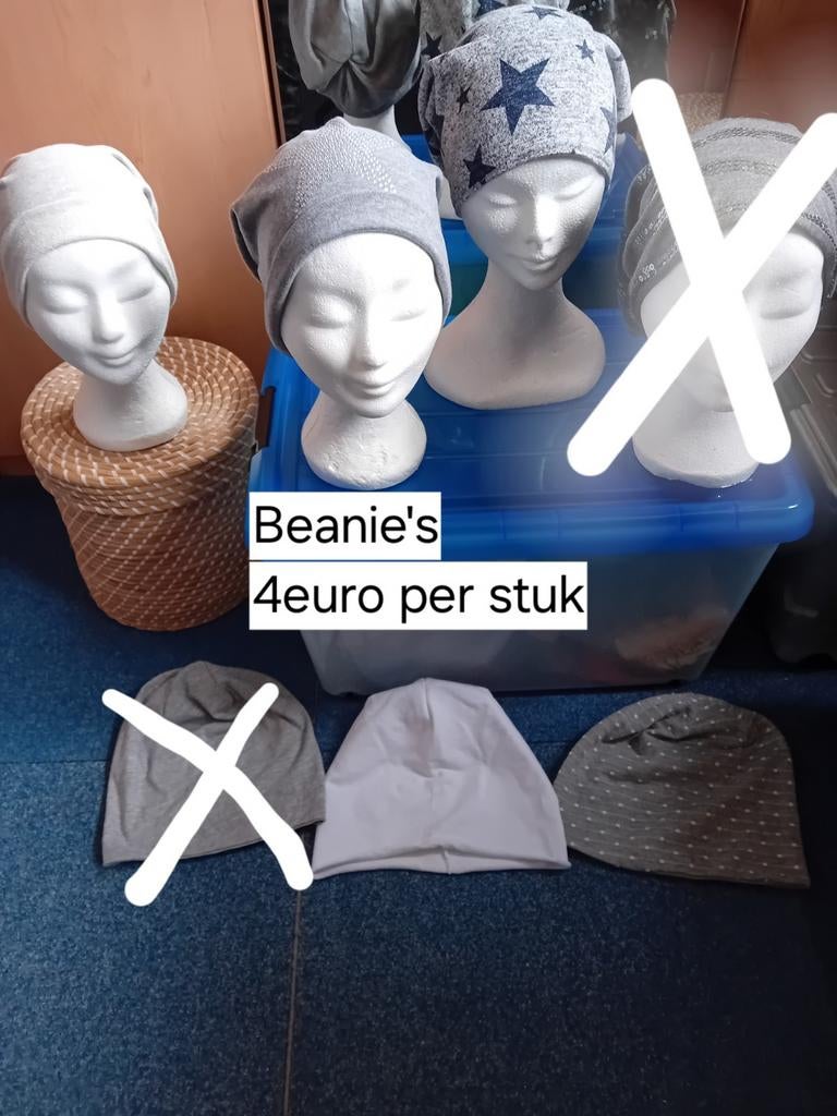 Leuke beanie's  chemo, Ophalen of Verzenden, Zo goed als nieuw, Muts