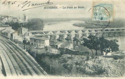 Avignon Le Pont de Bois 1906 (a1527), Verzamelen, Ansichtkaarten | Buitenland, Gelopen, Frankrijk, Voor 1920, Ophalen of Verzenden