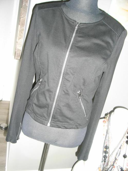 kort zwart vestje/jasje TOM TAILOR mt S/36 met ritsjes, Kleding | Dames, Truien en Vesten, Nieuw, Maat 36 (S), Zwart, Ophalen of Verzenden