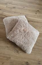 Beige Sierkussens - Set van 2, Ophalen of Verzenden, Zo goed als nieuw, Beige, Vierkant