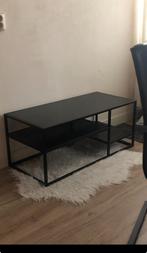 Salontafel / tv meubel houten blad metaal industrieel, Ophalen, Minder dan 50 cm, Zo goed als nieuw, Metaal