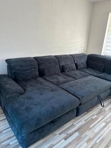 Mooie bankstel marine blauw