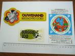 sticker oud Zoo dierentuin burgers ouwehand retro park 3x, Verzamelen, Verzenden, Zo goed als nieuw, Bedrijf of Vereniging
