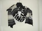 Missoni sjaal  zwart wit beige 171 x 29  cm Italy, Kleding | Dames, Ophalen, Nieuw, Maat 42/44 (L), Sjaal
