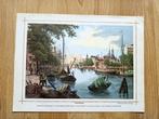prent van Rotterdam Leuvehaven en Zeevismarkt, Verzamelen, Foto's en Prenten, Ophalen, Prent