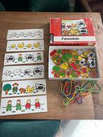 Nathan schoolmateriaal Farandole/boerderij rijgspel , zgan, Kinderen en Baby's, Speelgoed | Houten speelgoed, Ophalen of Verzenden