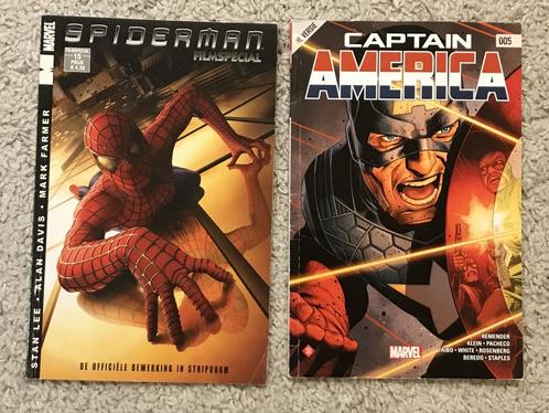 2x Spiderman / Captain America - ZGAN., Boeken, Stripboeken, Zo goed als nieuw, Meerdere stripboeken, Ophalen of Verzenden