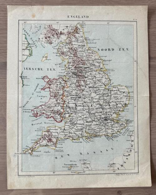J. Kuyper wereld-atlas deel 1 en deel 2 (1880 en 1882) losse, Boeken, Atlassen en Landkaarten, Gelezen, Landkaart, Wereld, 1800 tot 2000