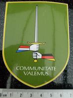 sticker communitate valemus logo wapen embleem leger, Verzenden, Zo goed als nieuw, Bedrijf of Vereniging